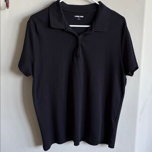 Lands' End black Polo Shirt XL
